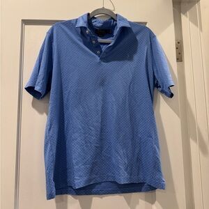 Ralph Lauren Blue Polka Dot Performance Polo